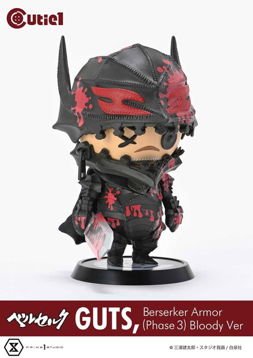 Berserk Minifigura Cutie1 PVC Guts Berserker Armor (Phase 3) Bloody Ver. 12 cm