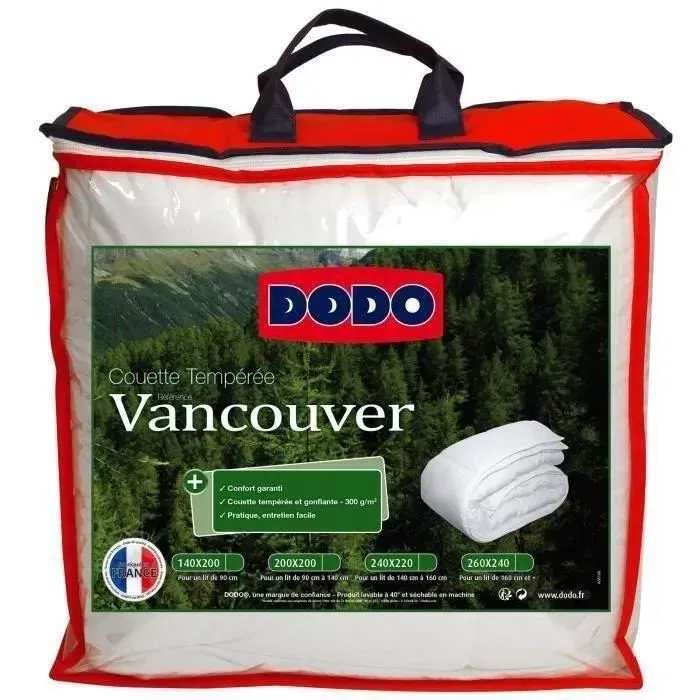 Dodo Vancouver Duvet Cálido 240 x 260 cm Blanco - Fabricación Francesa Dodo Vancouver Duvet Cálido 240 x 260 cm Blanco - Fabricación Francesa