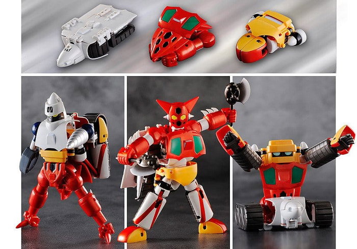 FREEing Getter Robo Set de 3 Figuras Dynamic Change de 12 cm