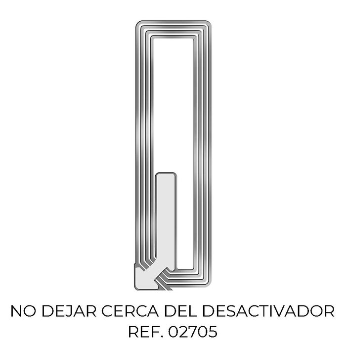 Checkpoint 7223155 Pack 2000 Etiquetas Anti Robo 3210 Transparente 80 Mhz 1,9x6,5cm