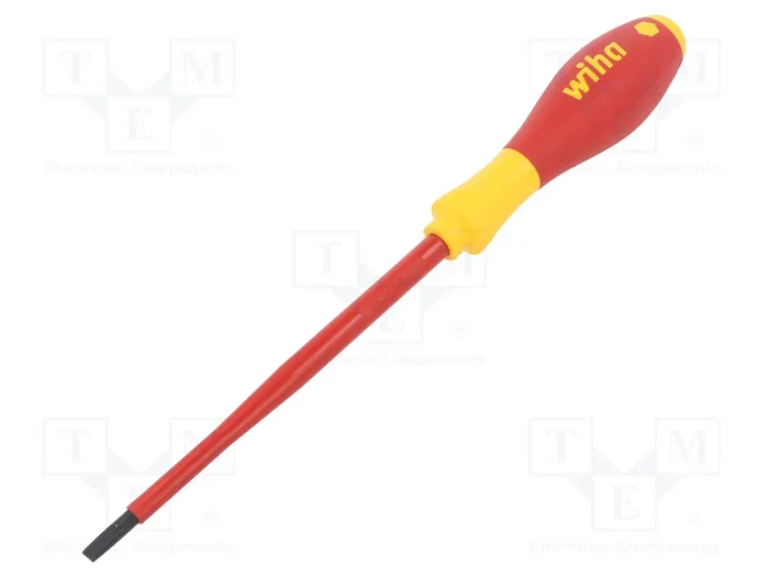 WIHA Destornillador aislado plano SL 4,5 de 125 mm WIHA Destornillador aislado plano SL 4,5 de 125 mm