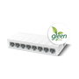 TP-Link LS1008 LiteWave, Switch de 8 Puertos Gigabit Fast Ethernet 10/100 Mbps No Administrado, 1.6 Gbps, Blanco