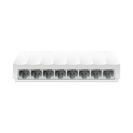 TP-Link LS1008 LiteWave, Switch de 8 Puertos Gigabit Fast Ethernet 10/100 Mbps No Administrado, 1.6 Gbps, Blanco