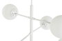 DKD Home Decor Lámpara Techo Urban Blanco 73 x 50 x 96 cm Metal Cristal Bolas 6 Bombillas E27