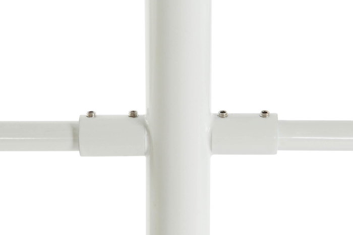 DKD Home Decor Lámpara Techo Urban Blanco 73 x 50 x 96 cm Metal Cristal Bolas 6 Bombillas E27