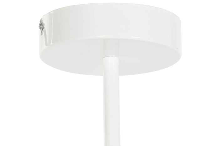 DKD Home Decor Lámpara Techo Urban Blanco 73 x 50 x 96 cm Metal Cristal Bolas 6 Bombillas E27