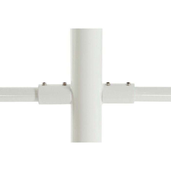 DKD Home Decor Lámpara de Techo de Metal y Cristal con Bolas Blancas DKD Home Decor Lámpara de Techo de Metal y Cristal con Bolas Blancas