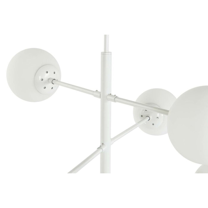 DKD Home Decor Lámpara de Techo de Metal y Cristal con Bolas Blancas DKD Home Decor Lámpara de Techo de Metal y Cristal con Bolas Blancas