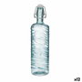 Quid Botella Mesa Vidrio Aire Turquesa 1 L (12 Unidades)