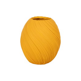 Jarrón Amarillo Resina Decoración 45,30 X 45,30 X 51 cm