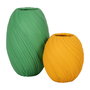 Jarrón Amarillo Resina Decoración 45,30 X 45,30 X 51 cm