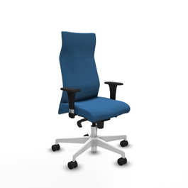 PIQUERAS Y CRESPO Sillón Albacete con mecanismo Sincro, Azul claro