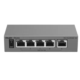 Ruijie RG-ES205GC-V2 Switch Gestionable L2 con 5 Puertos RJ45 y Gestión en la Nube