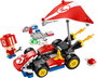 LEGO Super Mario 72032 Mario Kart: Kart Estándar con Figura Toad, Estación de Trabajo y Superala