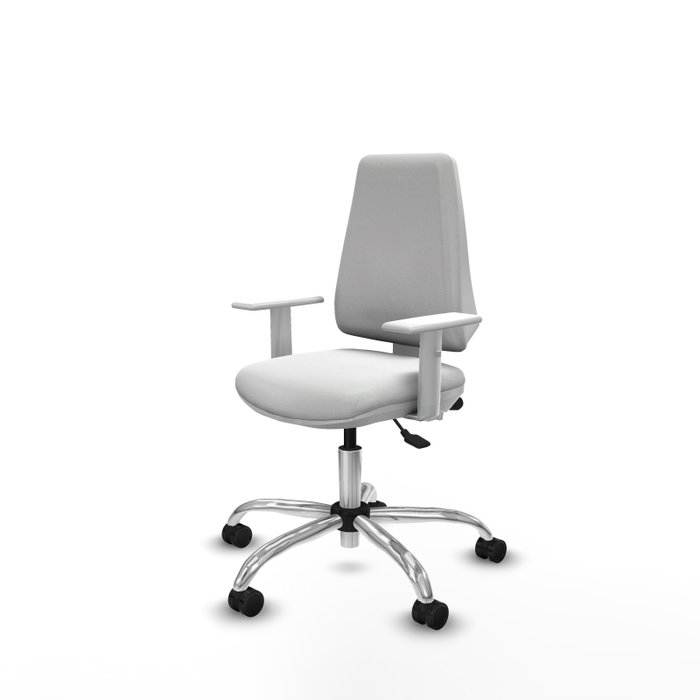 PIQUERAS Y CRESPO Silla de oficina Elche con mecanismo Asincro y tela blanca PIQUERAS Y CRESPO Silla de oficina Elche con mecanismo Asincro y tela blanca
