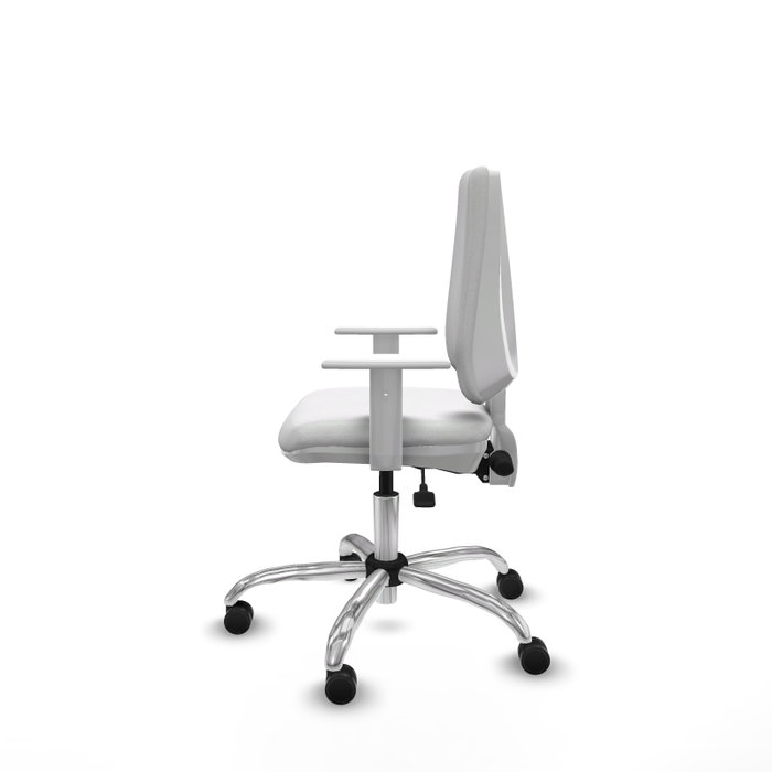 PIQUERAS Y CRESPO Silla de oficina Elche con mecanismo Asincro y tela blanca PIQUERAS Y CRESPO Silla de oficina Elche con mecanismo Asincro y tela blanca