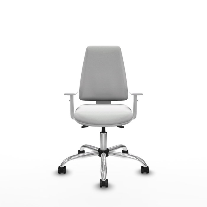 PIQUERAS Y CRESPO Silla de oficina Elche con mecanismo Asincro y tela blanca PIQUERAS Y CRESPO Silla de oficina Elche con mecanismo Asincro y tela blanca
