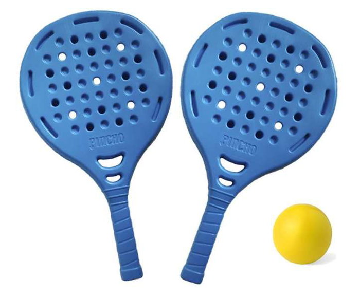 Padel Set 2 Palas de Playa con Pelota EVA. Idioma Español.