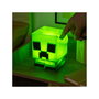 PALADONE Lampara de Silicona SquishyGlo Creeper Minecraft - 15cm, 3 Niveles de Brillo, Apagado Automatico, Recargable USB