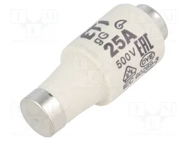ETI POLAM Fusible de cartucho DII de cerámica 25A 500VAC