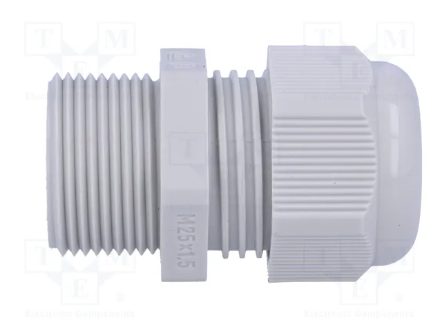 FIBOX Sello aislante M25 con rosca prolongada IP68 gris