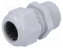 FIBOX Sello aislante M25 con rosca prolongada IP68 gris