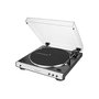 Audio-Technica AT-LP60XBT Tocadiscos de tracción por correa, automático, color Blanco, Bluetooth, velocidades 33 1/3 y 45 RPM