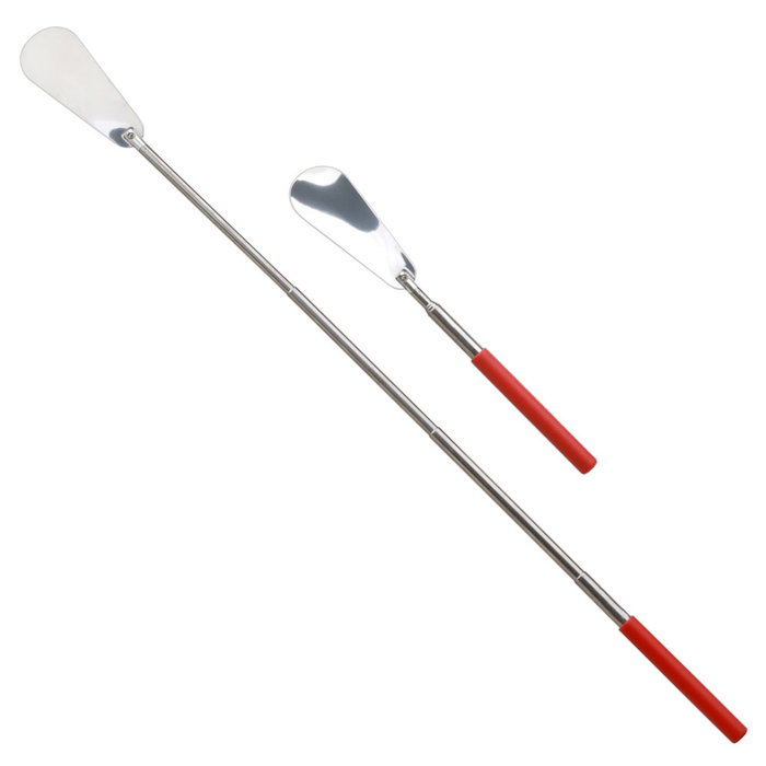 Je cherche une Idee Calzador Telescópico Extensible 26,5-68Cm Ayuda para Ponerse Zapatos Fácilmente Ideal Botas Botines