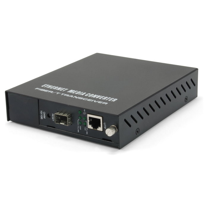 Level One FVM-1000 Convertidor de medios Fast Ethernet gestionable RJ45 a SFP