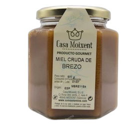 COMO UNA REINA Miel de Brezo Cruda en Tarro Hexagonal 500 g