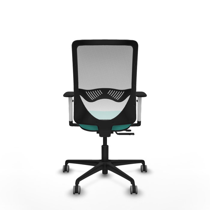 PIQUERAS Y CRESPO Silla de oficina Zulema con mecanismo Sincro/Traslack Turquesa y Blanco PIQUERAS Y CRESPO Silla de oficina Zulema con mecanismo Sincro/Traslack Turquesa y Blanco