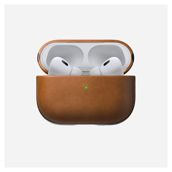 Nomad Modern Leather Case English Tan - Funda de Cuero para AirPods Pro 2 - Compatible Apple - Color Marrón Nomad Modern Leather Case English Tan - Funda de Cuero para AirPods Pro 2 - Compatible Apple - Color Marrón