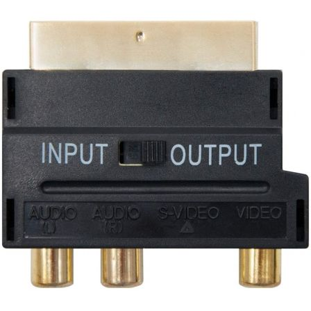 Adaptador Euroconector a RCA Nanocable 10.27.0051/ SCART Macho - 3x RCA Hembra - RCA/S Video Hembra