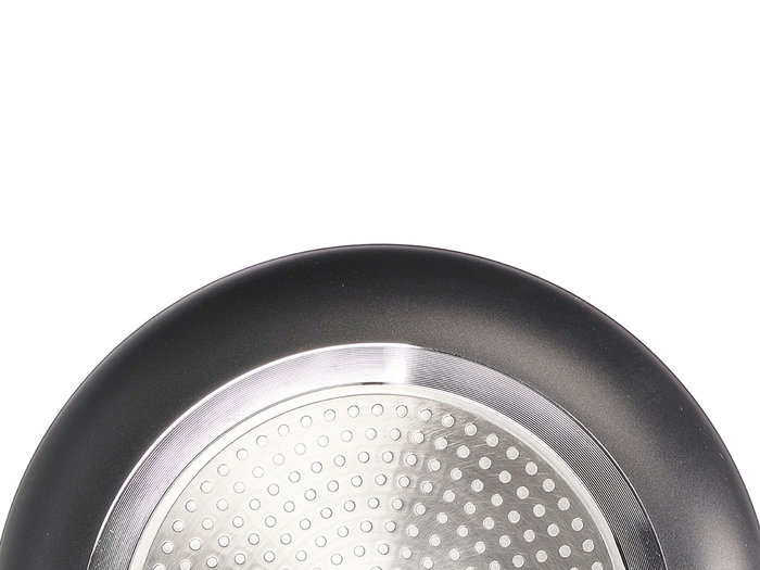 Kinvara Set 2 Sartenes Aluminio Negro 26 cm y 22.5 cm con Mango Baquelita Apto Inducción Vitro Gas Lavavajillas (Set de 6)