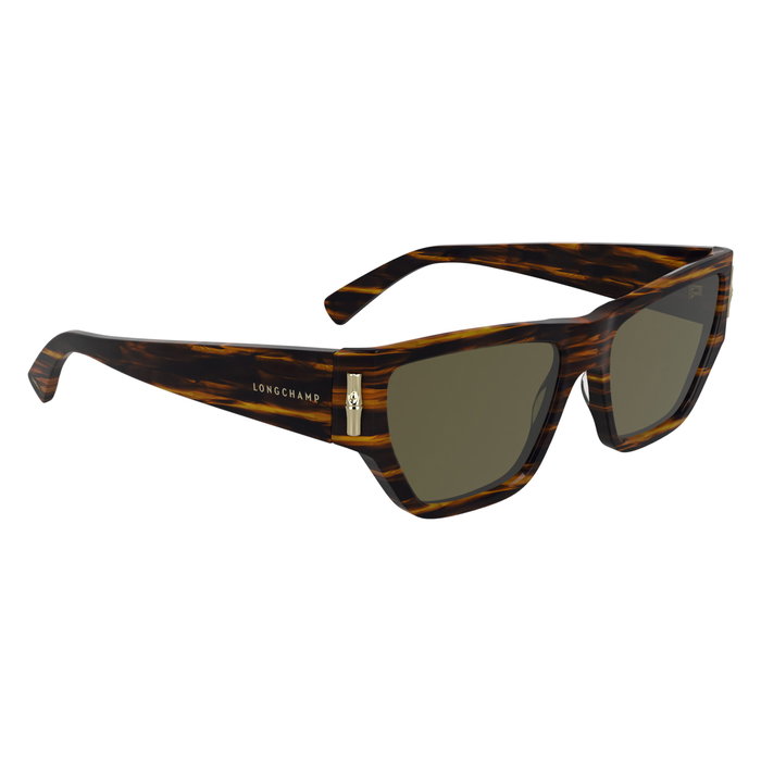 Longchamp LO774S-211 Gafas de sol para mujer en color marrón con cristal verde Longchamp LO774S-211 Gafas de sol para mujer en color marrón con cristal verde