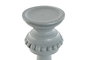 DKD Home Decor Portavelas Tradicional Gris 15 x 38.3 x 15 cm (4 Unidades)