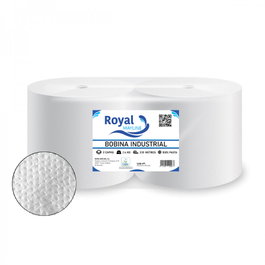 ROYAL MAYLINE, S.L. Pack de 2 bobinas industriales de papel secamanos laminado de 300 metros