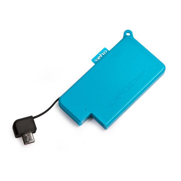 Veho Pebble Pokket 1000mAh micro size keyring Power Bank - Azul Veho Pebble Pokket 1000mAh micro size keyring Power Bank - Azul