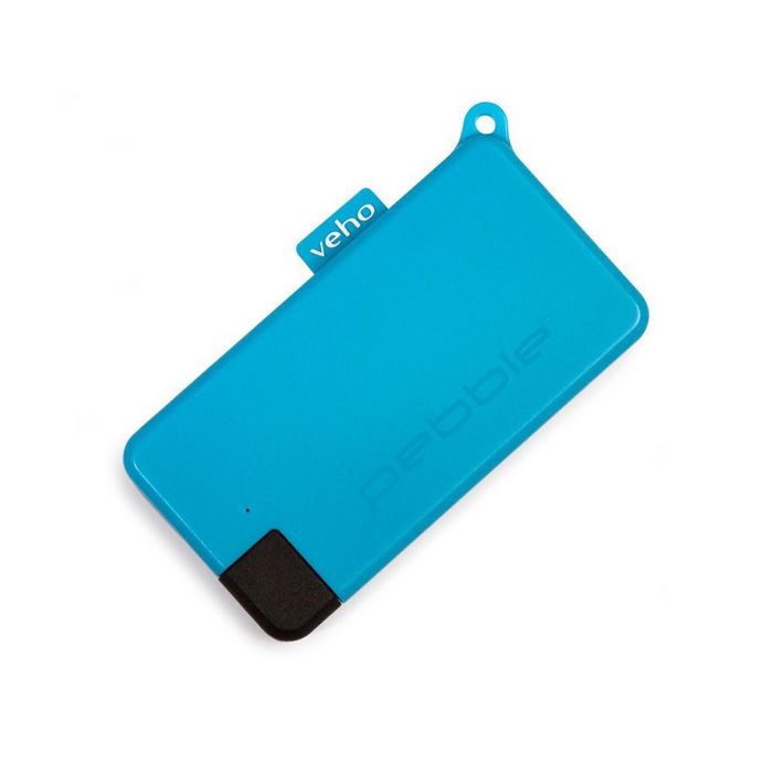 Veho Pebble Pokket 1000mAh micro size keyring Power Bank - Azul Veho Pebble Pokket 1000mAh micro size keyring Power Bank - Azul