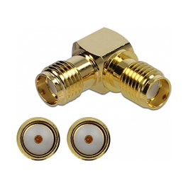 DeLOCK Adaptador SMA hembra a SMA hembra 90° 10 GHz