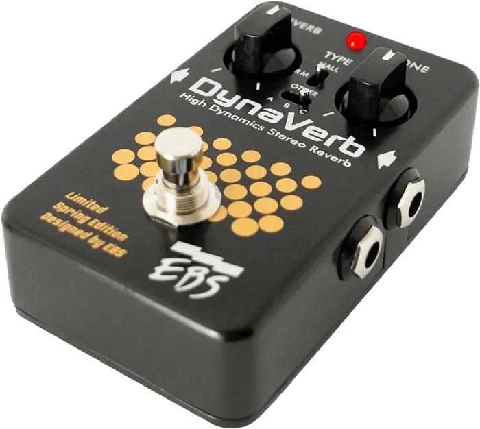 EBS DynaVerb Limited Spring Edition Pedal Fx Bass Reverb Estéreo Compacto Calidad Estudio