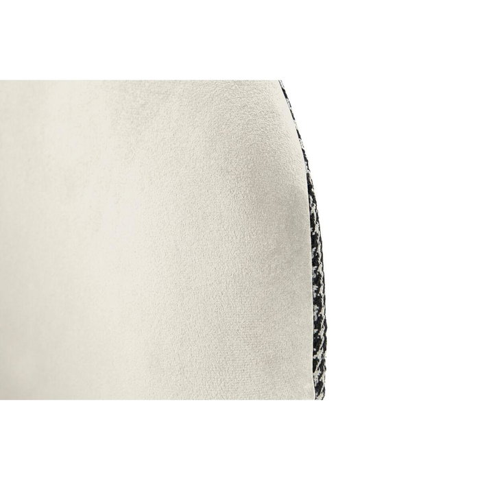 DKD Home Decor Silla Glam Blanco Negro 58 x 78 x 58 cm