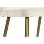 DKD Home Decor Silla de Poliéster y Metal Blanco