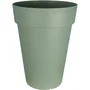 Jardinera RIVIERA SOLEILLA - Plástico - Altura 53 cm - Verde arcilla