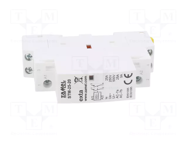 ZAMEL STM-25-20 Contactor 2-polar 25A 230VAC