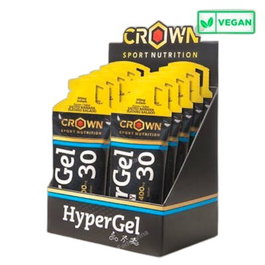 Crown Sport Nutrition Hypergel 30 (Hydro) Pla - Gel Energético Hidratante 30 Unidades