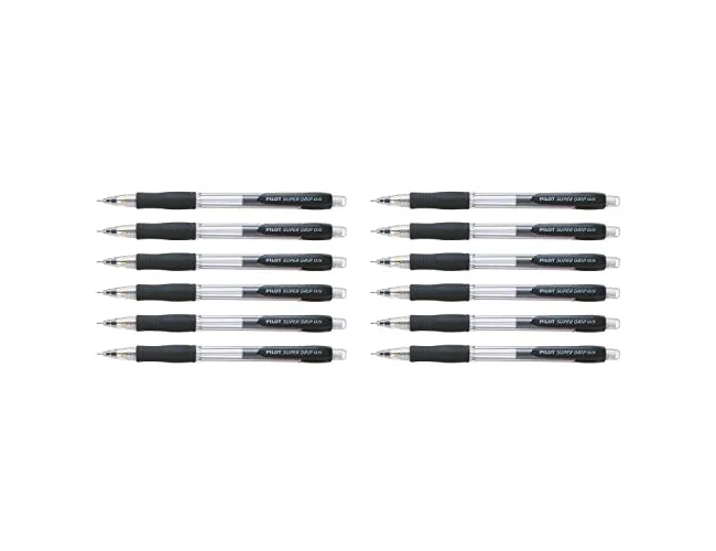 Pilot Portaminas H-185 Supergrip 0,5 mm Negro (Set de 12)
