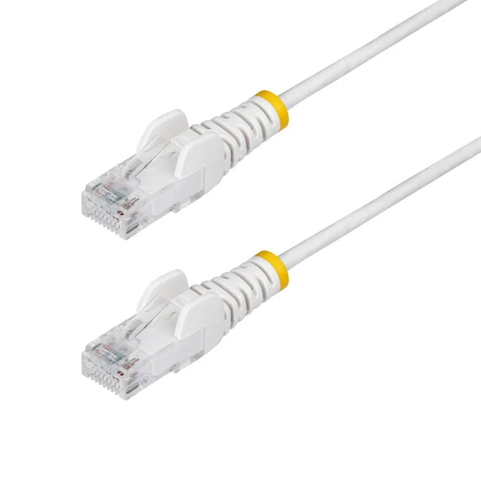 StarTech.com Cable Ethernet CAT6 Slim de Red UTP N6PAT7MWHS - 7 m Blanco - 28AWG, Conectores sin Enganche, PoE++ hasta 100W, LSZH StarTech.com Cable Ethernet CAT6 Slim de Red UTP N6PAT7MWHS - 7 m Blanco - 28AWG, Conectores sin Enganche, PoE++ hasta 100W, LSZH
