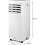Domo Aire acondicionado portátil DO10181 9000 BTU 4 en 1: Refrigeración, ventilación, deshumidificación y purificación