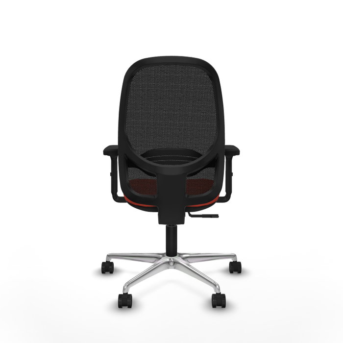 PIQUERAS Y CRESPO Silla de oficina Cilanco con mecanismo Sincro, Naranja oscuro y Negro
